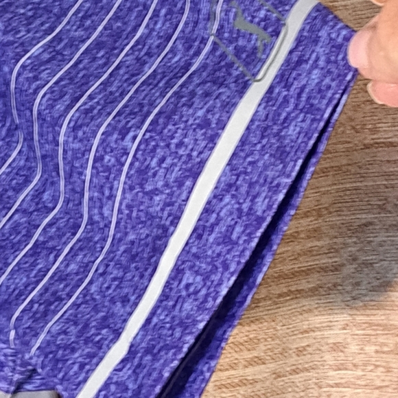 PGA Tour Purple Polo Shirt with Stripes Mens XL #150 - Picture 6 of 6